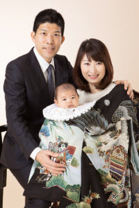 赤ちゃんお宮参り写真　恵比寿の写真館、フォトスタジオ21