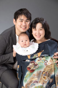 赤ちゃんお宮参り写真　恵比寿の写真館、フォトスタジオ21