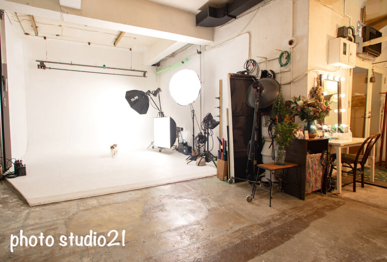 恵比寿の写真館　フォトスタジオ21スタジオ内部