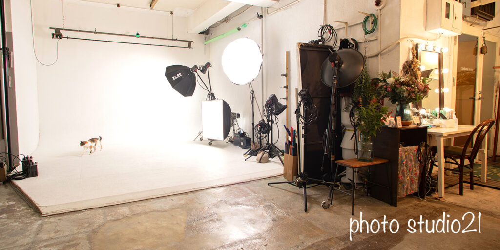恵比寿の写真館　フォトスタジオ21スタジオ内部