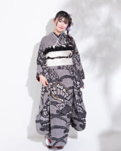 成人式前撮り　フォトスタジオ21 当店の振袖です。