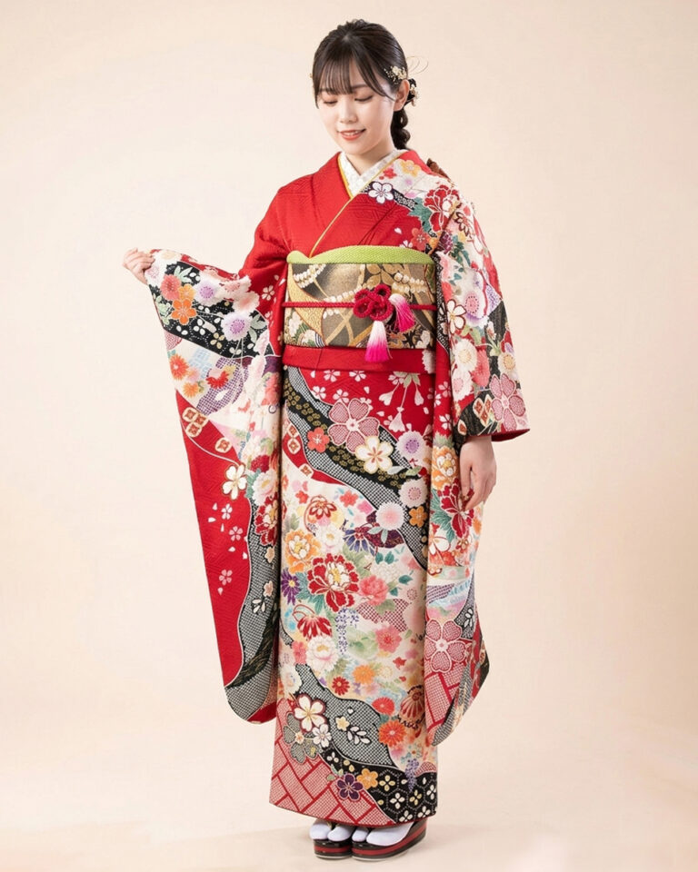6.赤色舞花文