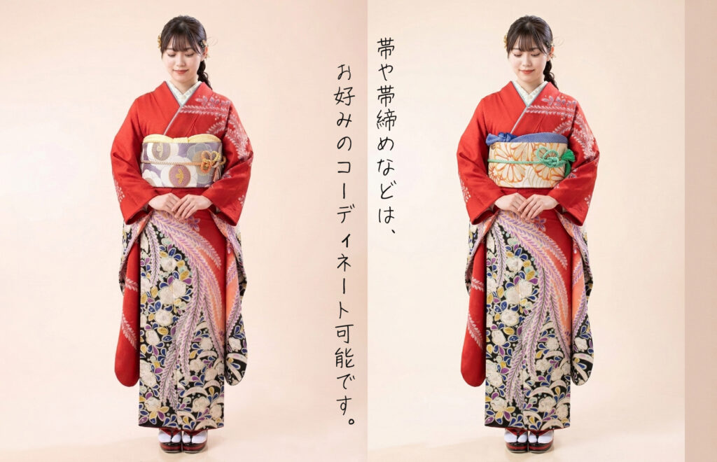 10.洋紅辻が花 　コーディネートはお好みで変更できます。